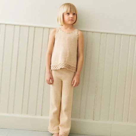 Sandnes 2603 4a Roselyn Singlet Junior Strickset