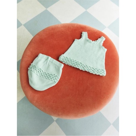 Sandnes 2603 7a Rosette Top Baby Strickset