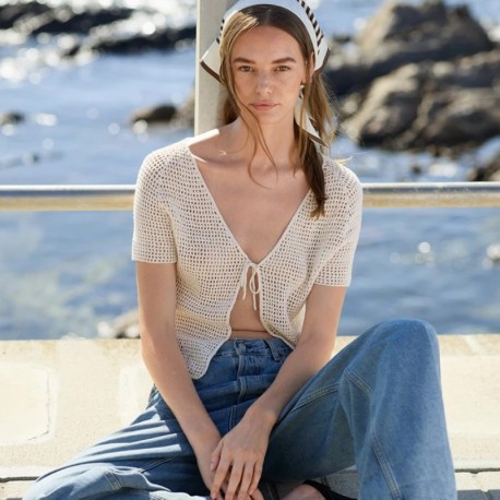 Sandnes 2604 3 Ava Blouse Häkelset