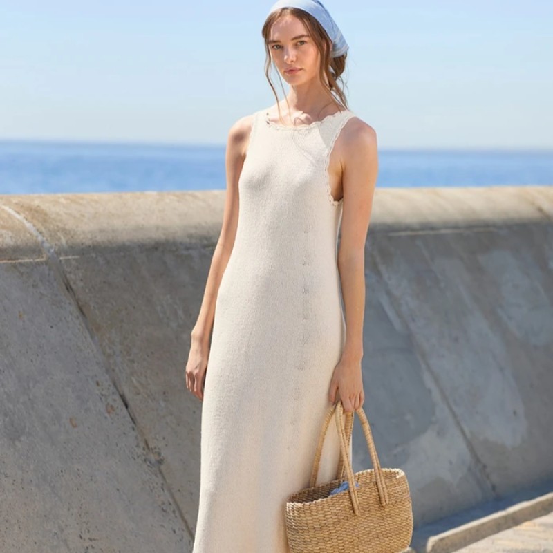 Sandnes 2604 10ab Roselyn Long Dress Strickset