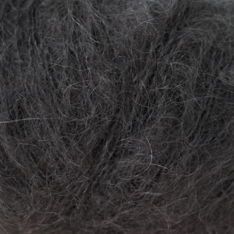 Knitting for Olive Soft Silk Mohair Black Tea Detail