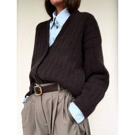 Ohwhata Knit Pinstripe Cardigan Wollpaket
