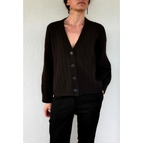 Ohwhata Knit Pinstripe Cardigan Wollpaket