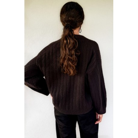 Ohwhata Knit Pinstripe Cardigan Wollpaket