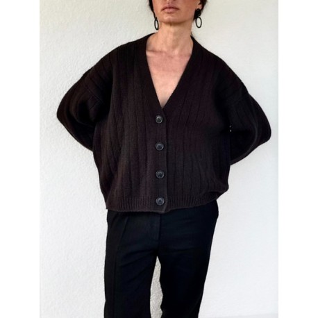Ohwhata Knit Pinstripe Cardigan Wollpaket