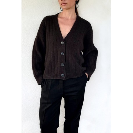 Ohwhata Knit Pinstripe Cardigan Wollpaket