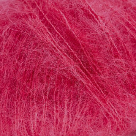 Knitting for Olive Soft Silk Mohair Raspberry Red Detail