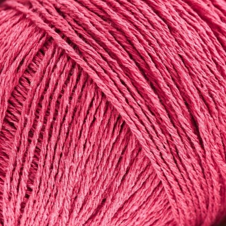 Knitting for Olive Pure Silk Raspberry Red Detail