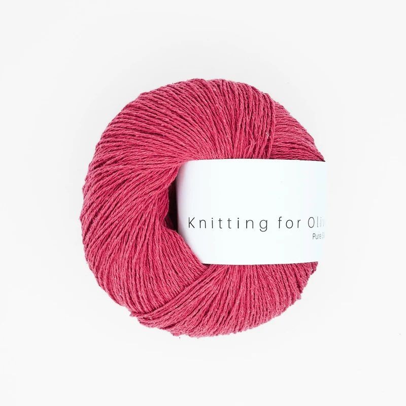Knitting for Olive Pure Silk Raspberry Red