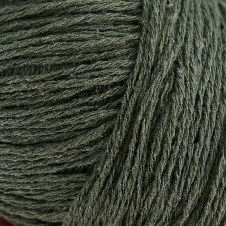 Knitting for Olive Pure Silk Bottle Green Detail