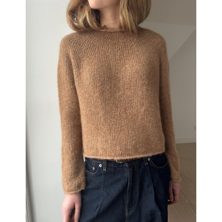 Le Knit Plain Yoke Pullover Wollpaket