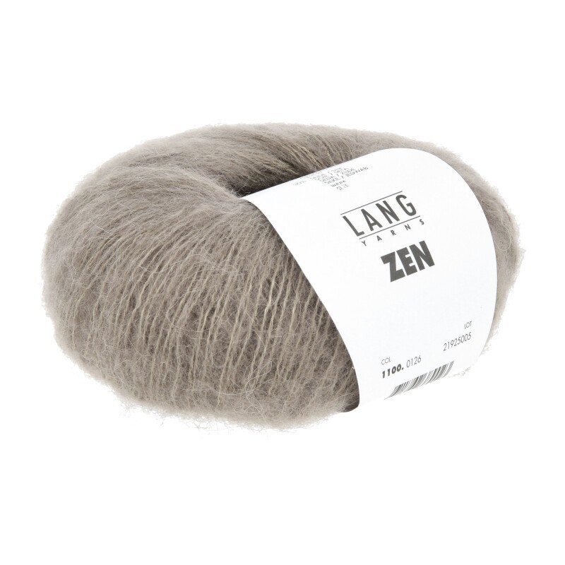 Lang Yarns Zen - Graubraun 0126