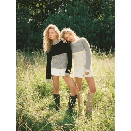 Sandnes 25-5a Vollan Sweater Anne Marie Edition Strickset