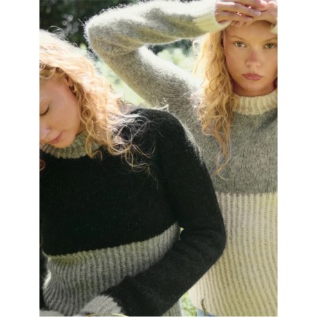 Sandnes 25-5a Vollan Sweater Anne Marie Edition Strickset