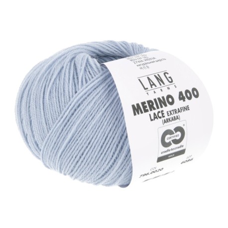 Lang Yarns Merino 400 Lace Babyblau 0020