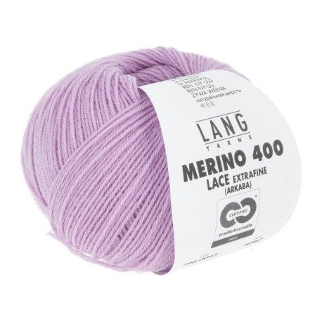 Lang Yarns Merino 400 Lace Mauve 0045