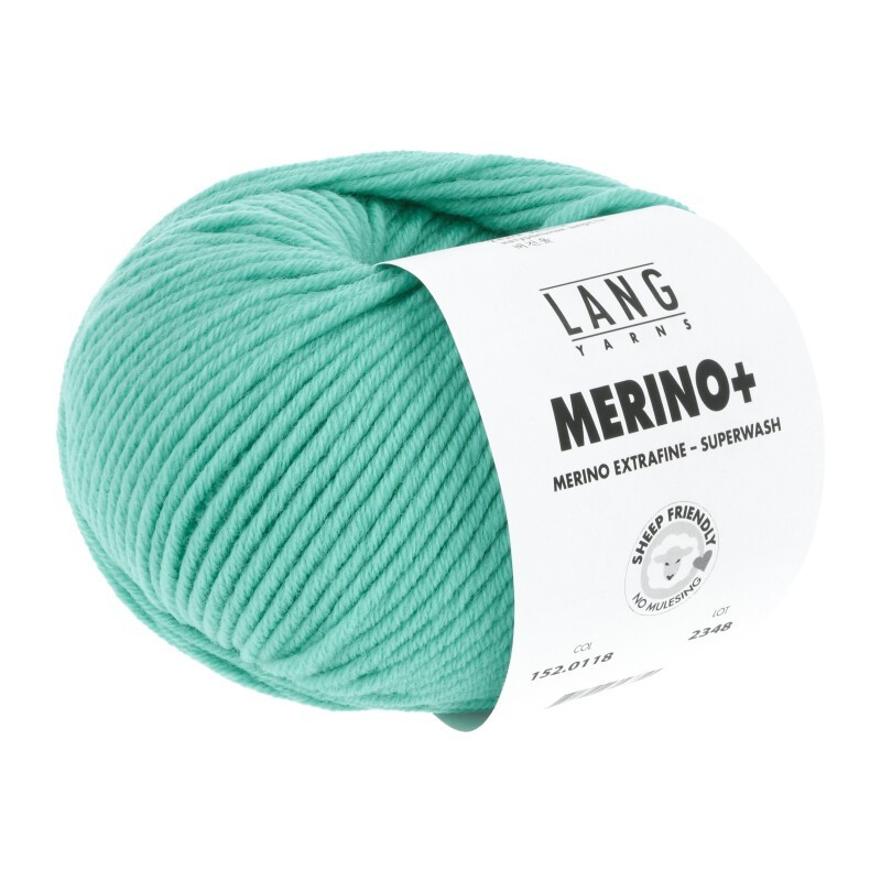 Lang Yarns Merino+ - Quarz Grün 0118