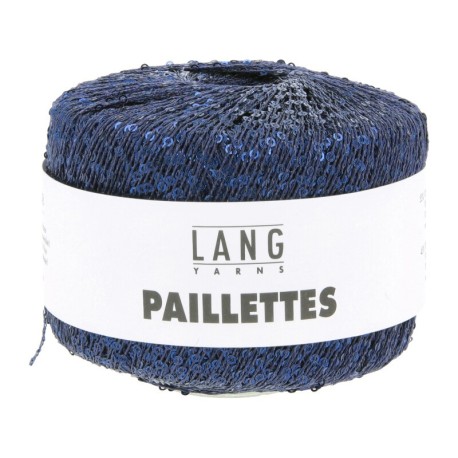 Lang Yarns Paillettes - Stahlblau 0010