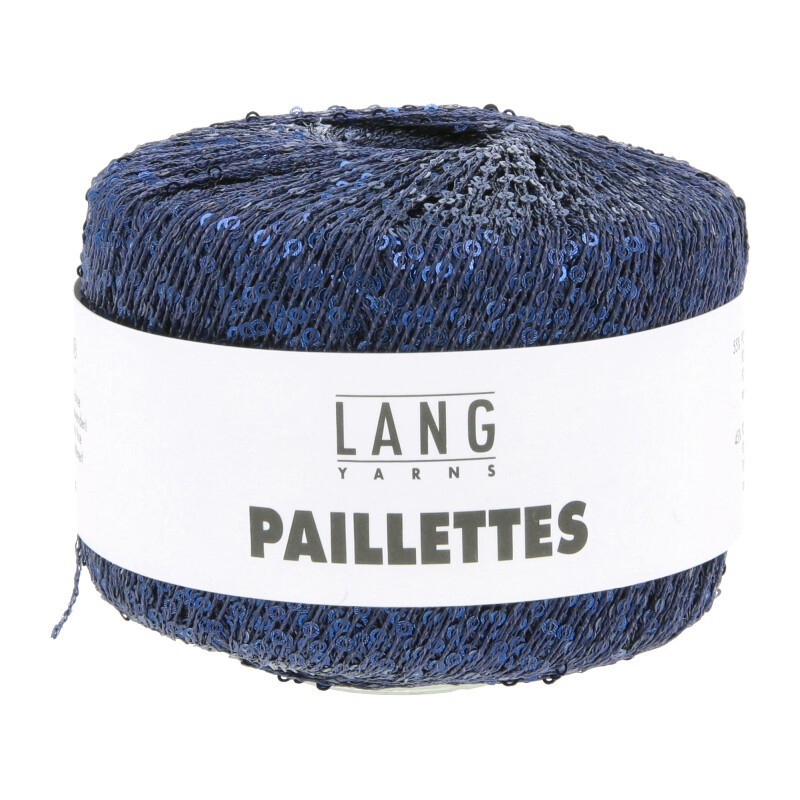Lang Yarns Paillettes - Stahlblau 0010
