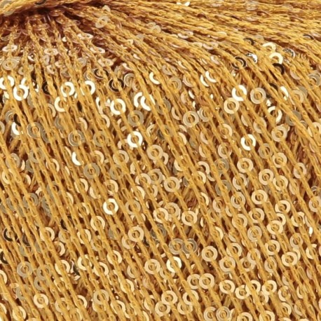 Lang Yarns Paillettes - Goldgelb 0049 Detail