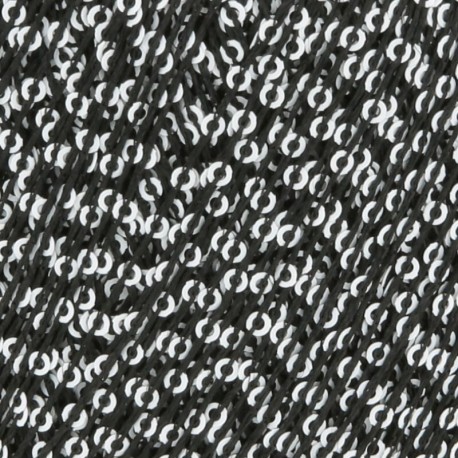 Lang Yarns Paillettes Schwarz / Weiss 0204 Detail