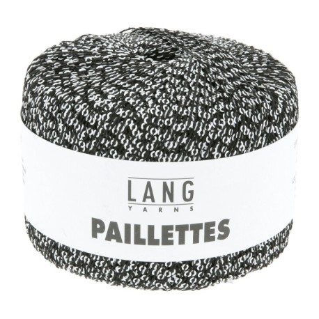 Lang Yarns Paillettes Schwarz / Weiss 0204