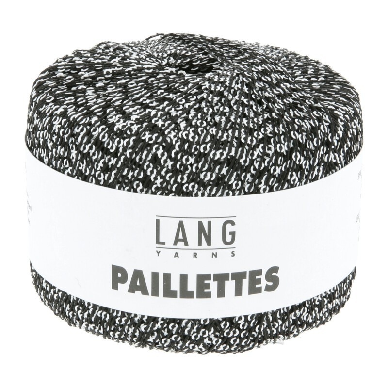 Lang Yarns Paillettes Schwarz / Weiss 0204