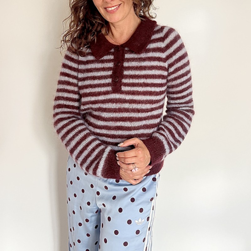 Popknit I Got Stripes Polo Wollpaket