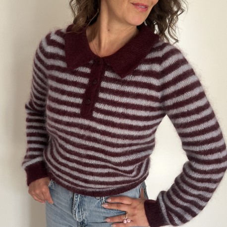 Popknit I Got Stripes Polo Wollpaket