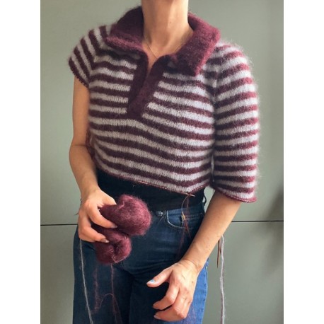 Popknit I Got Stripes Polo Wollpaket