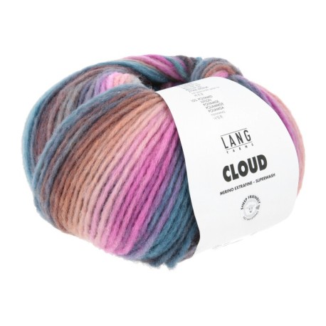 Lang Yarns Cloud Pink/Eisblau/Petrol/Violett 0032
