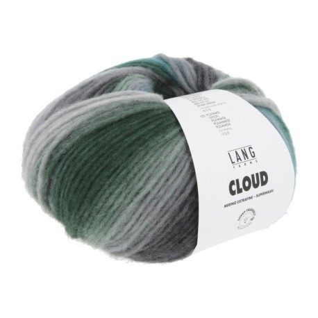 Lang Yarns Cloud Türkis/Grau/Schwarz/Grün 0030