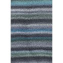 Lang Yarns Cloud - Türkis/Grau/Schwarz/Grün 0030 [Preorder]