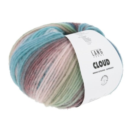 Lang Yarns Cloud Mint/Türkis/Braun/Eisblau 0033