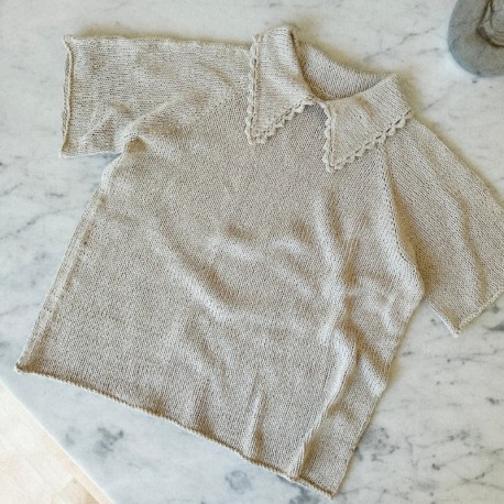 Spektakelstrik Lace Polo Tee Wollpaket