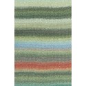 Lang Yarns Cloud - Dunkelgrün/Olive/Hellblau/Rot 0020 [Preorder]