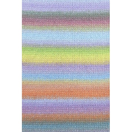 Lang Yarns Cloud Lila/Orange/Gelb/Grün 0022