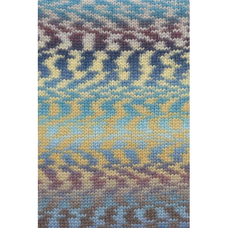 Lang Yarns Cloud Funky - Pflaume/Grau/Marine/Messing 0028 [Preorder]