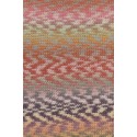 Lang Yarns Cloud Funky - Ziegel/Aubergine/Efeu/Rosa 0024 [Preorder]
