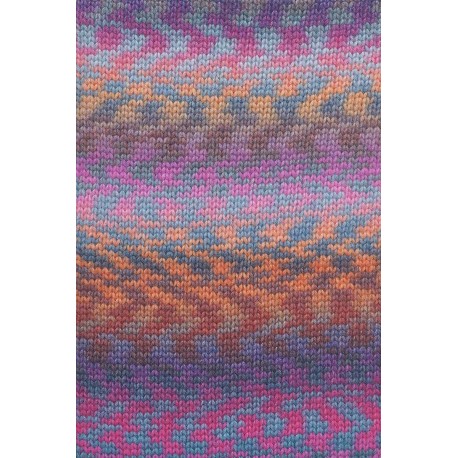 Lang Yarns Cloud Funky - HotPink/Ozean/Orange/Petrol 0025 Detail