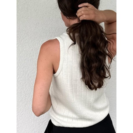 Ohwhata Knit Pinstripe Tank Top Wollpaket