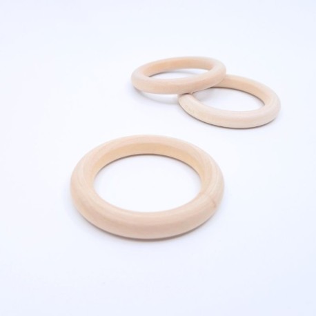 Wolle 7 - Holzring 7 cm