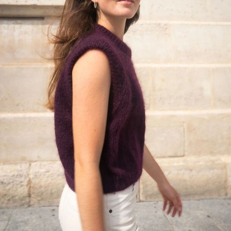 Majo Garn Gisele Slipover Strickset Detail