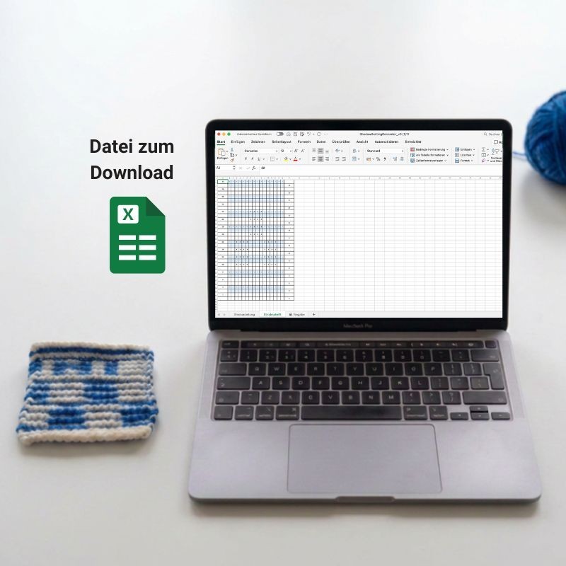 Shadow Knitting Generator - Tool zum Zeichnen eigener Motive beim Schattenstricken