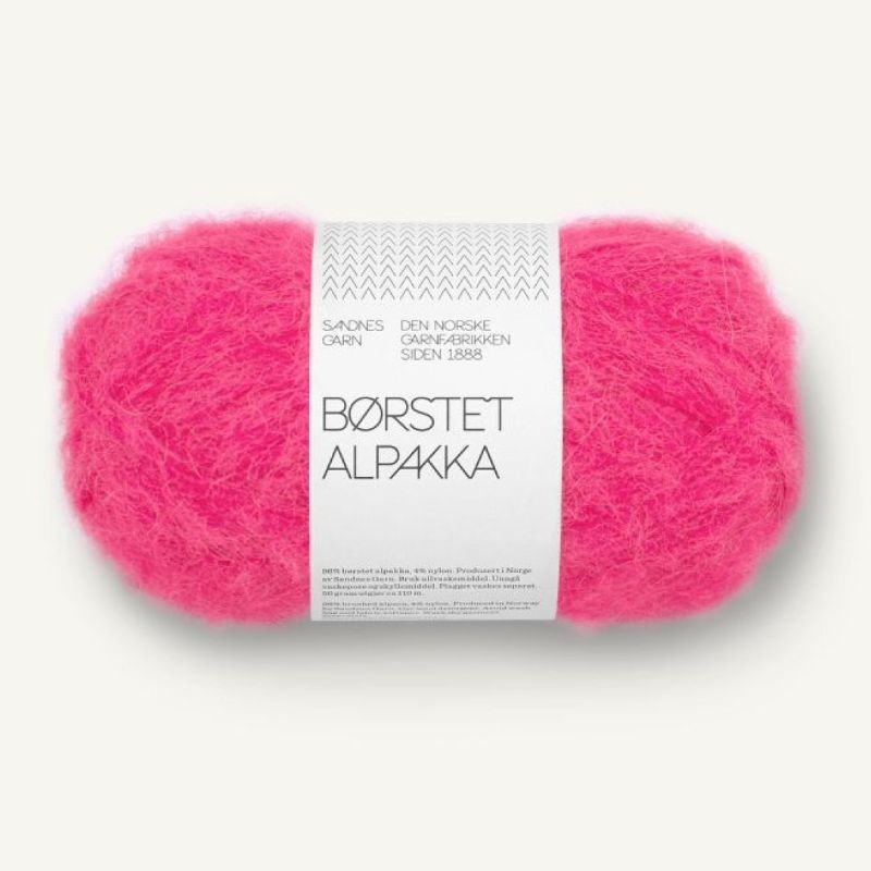 Sandnes Borstet Alpakka - Hot Pink 4518