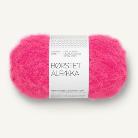Sandnes Borstet Alpakka - Hot Pink 4518