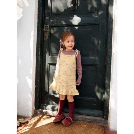 Sandnes 2605 2 Polly Dress Junior Strickset