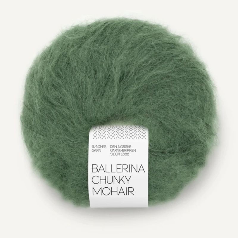 Sandnes Ballerina Chunky Mohair - Elm Green 8073