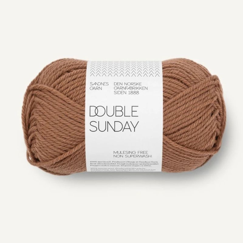 Sandnes Double Sunday - Pecan Brown 3052