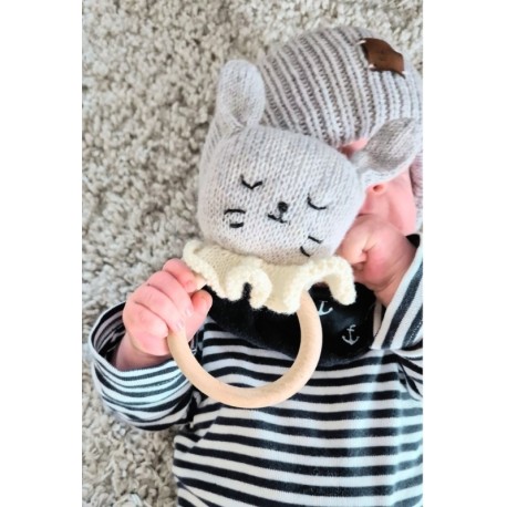 Wolle 7 Cuddly Bear/Bunny Rattle Strickset